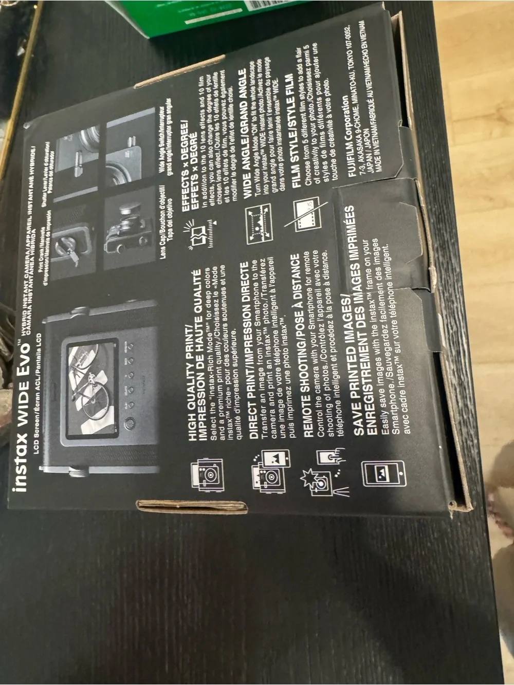 Fujifilm instax Wide Evo Instant Camera — Black